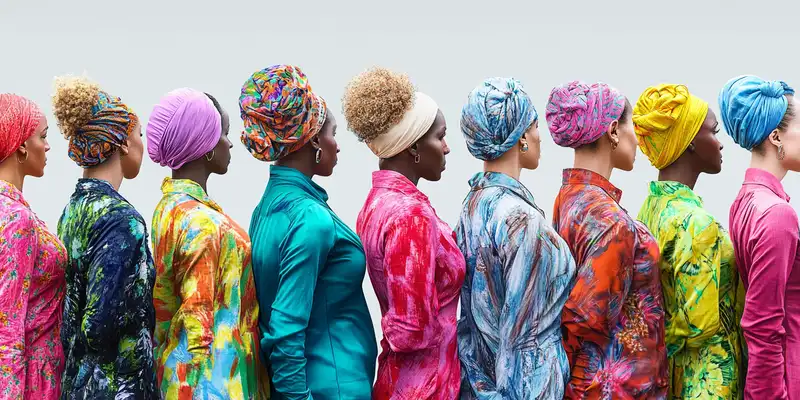 Profils de femmes aux tenues colorées, journée internationale des droits des femmes en entreprise