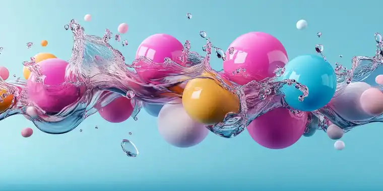 Boules festives colorées évoquant les animations d'un Noël solidaire en entreprise