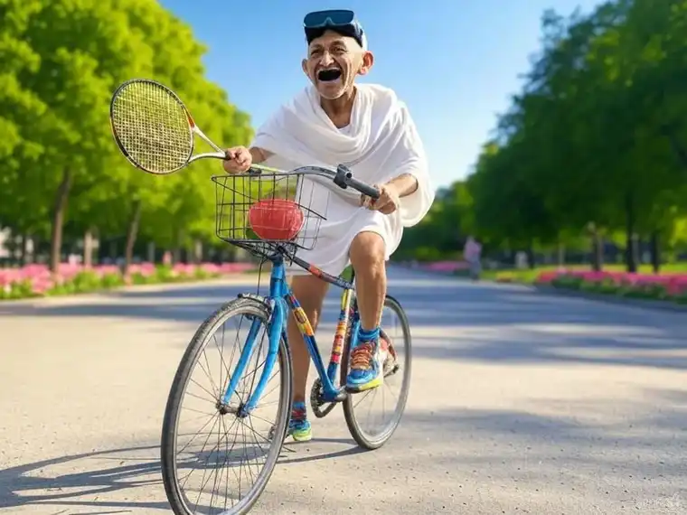 Collaborateur souriant à vélo sur son trajet domicile-travail pendant la Semaine européenne de la mobilité 2026